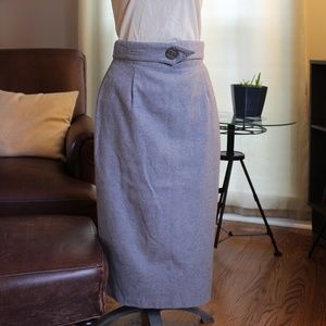 Mid-length Wool Skirt